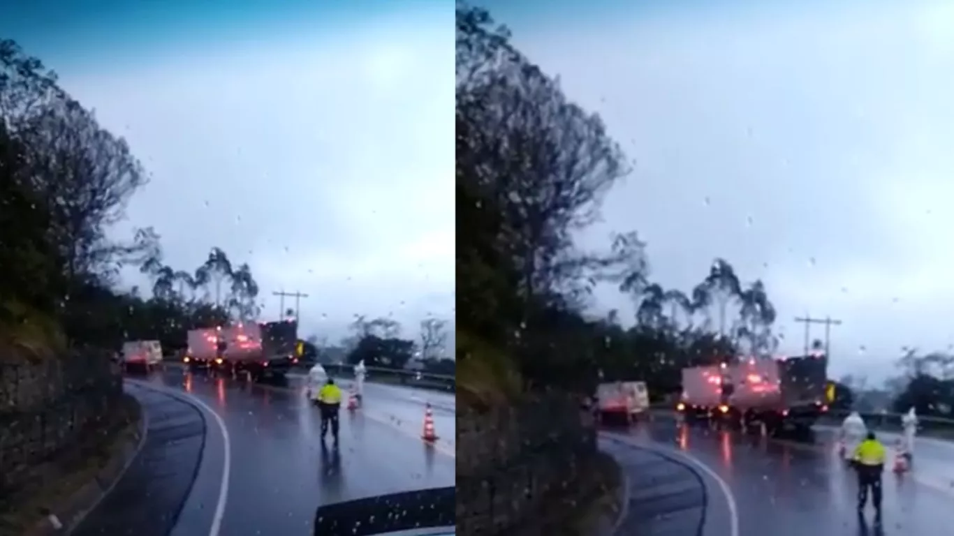 Trágico accidente en la vía Bogotá Villavicencio