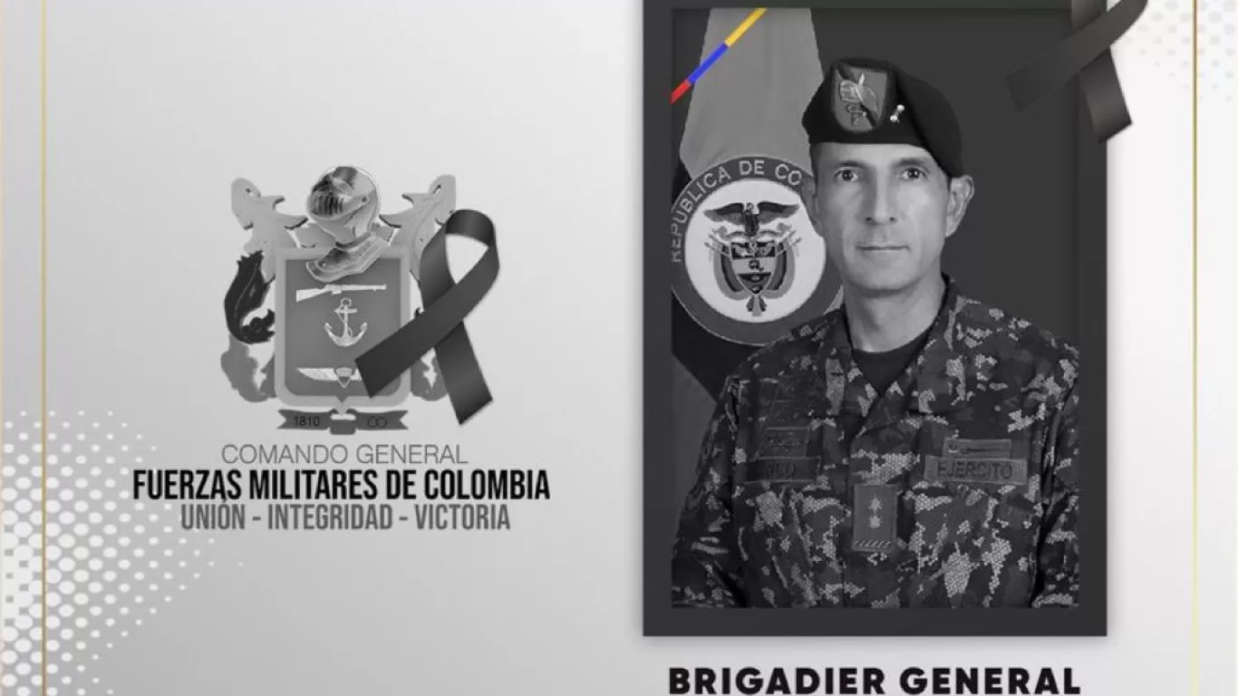 Pesar en Ejército por muerte de brigadier general Édgar Alberto Rico Pulido