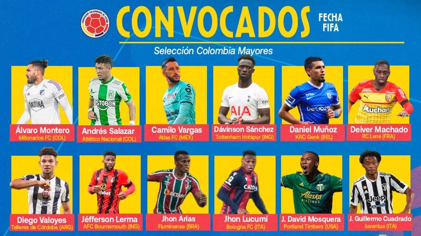 CONVOCATORIA SELECCIÓN COLOMBIA MAYORES