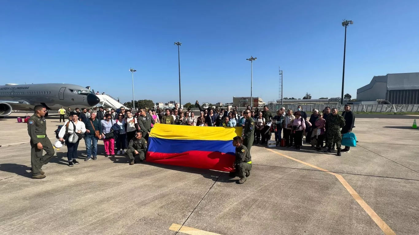 colombianos repatriados desde Israel