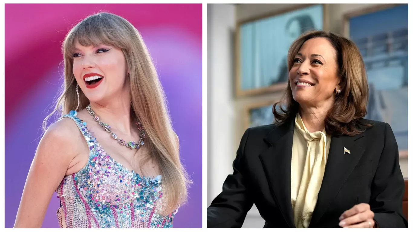 taylor swift y kamala harris