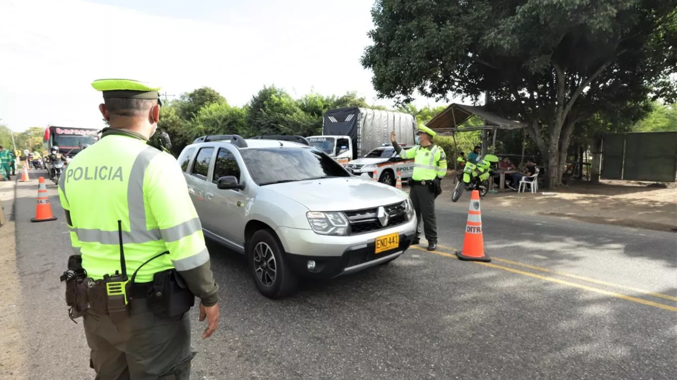 Retén Policía