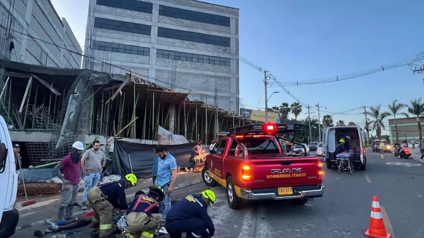 accidente albañiles