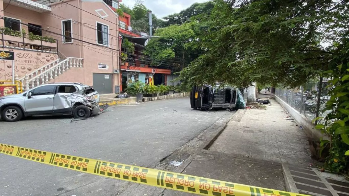 accidente ataque sicarial cali