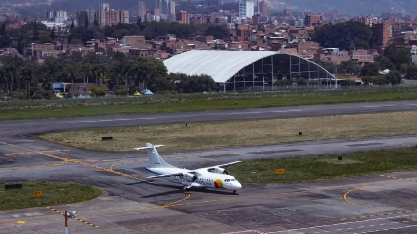 Aeropuerto Olaya Herrera en Medellín