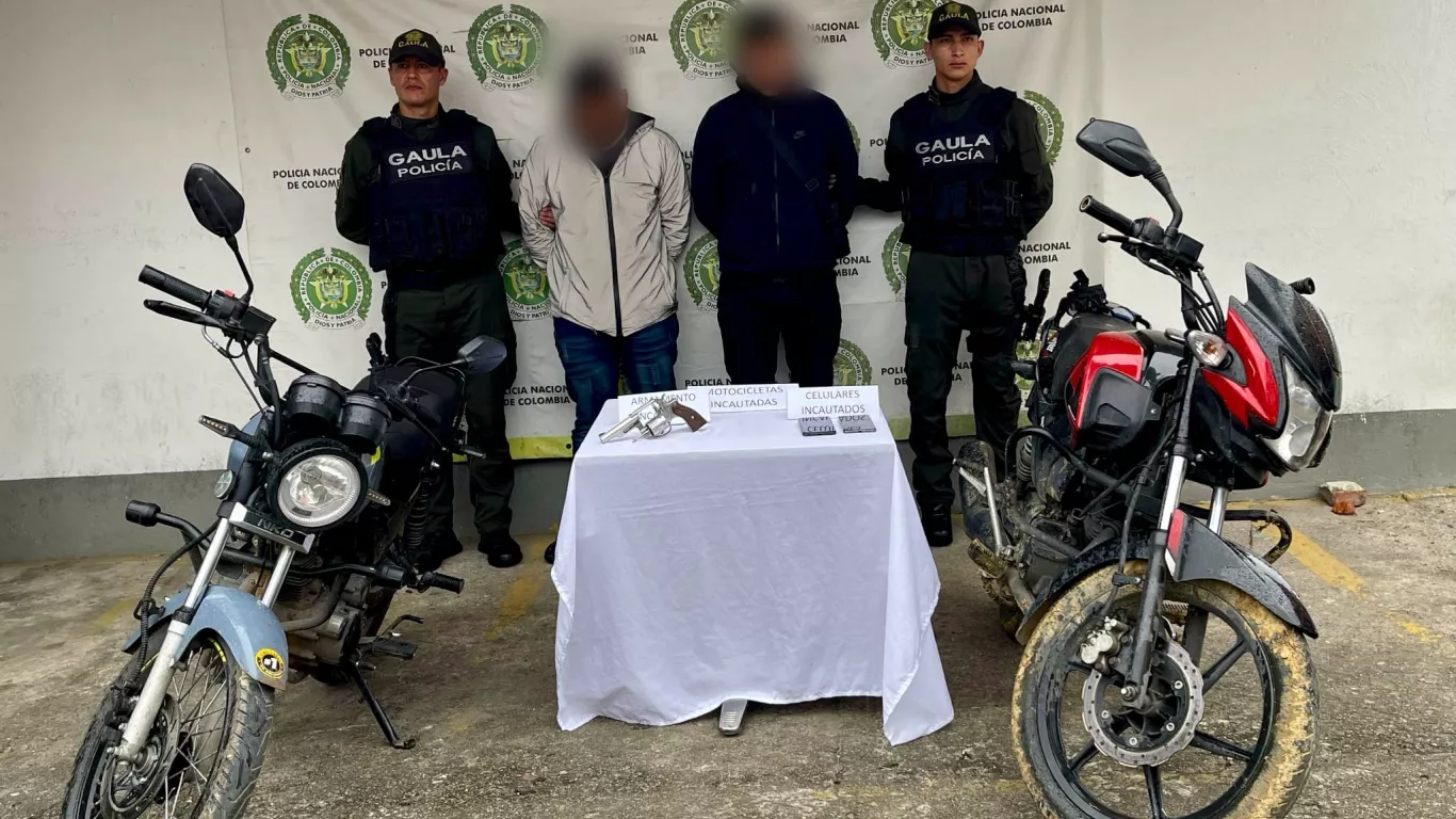 extorsionistas capturados cundinamarca