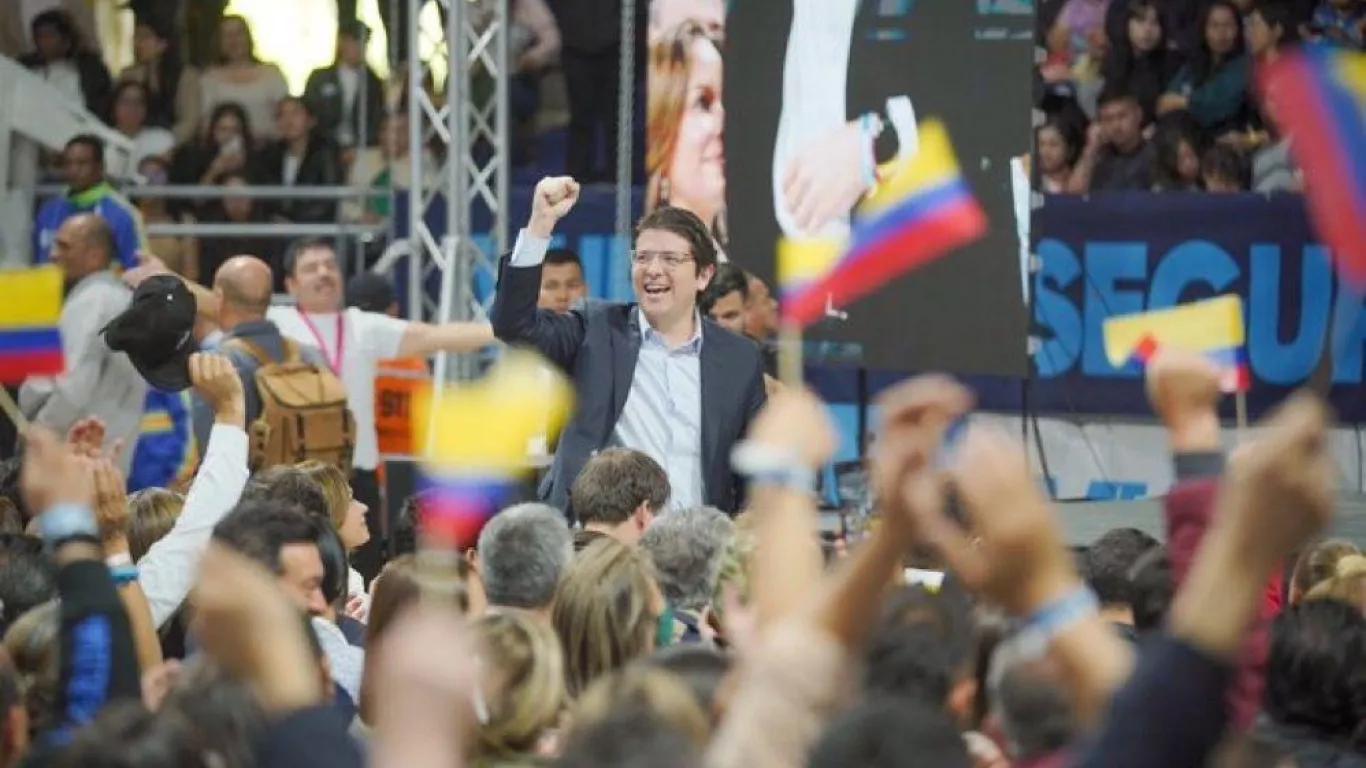 Miguel Uribe Turbay manifestación pública