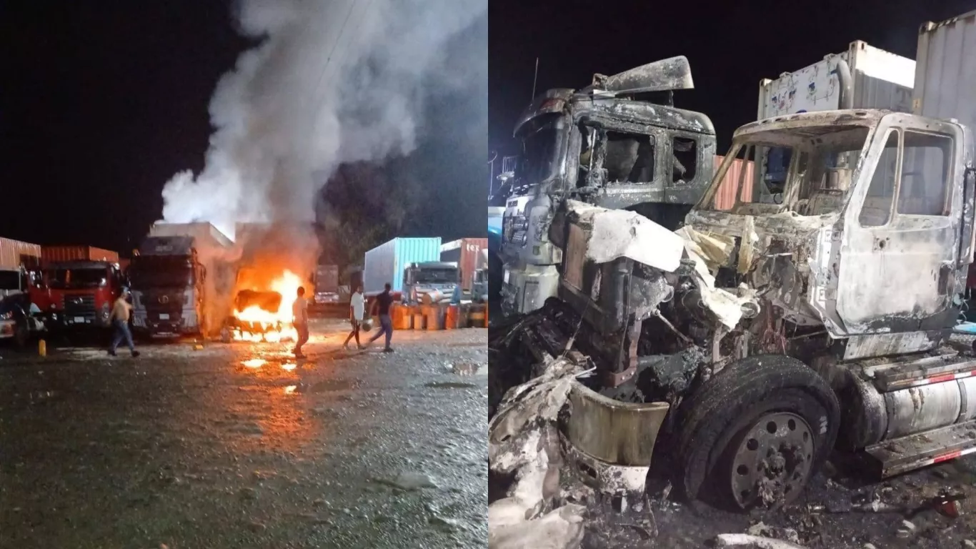 tractomulas quemadas 