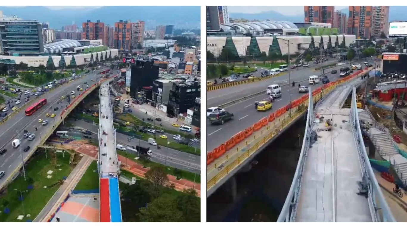 ciclopuente calle 80 Bogotá