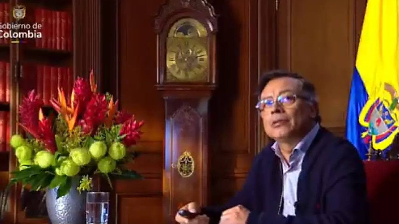Presidente Gustavo Petro en alocución del 5 de agosto de 2025.