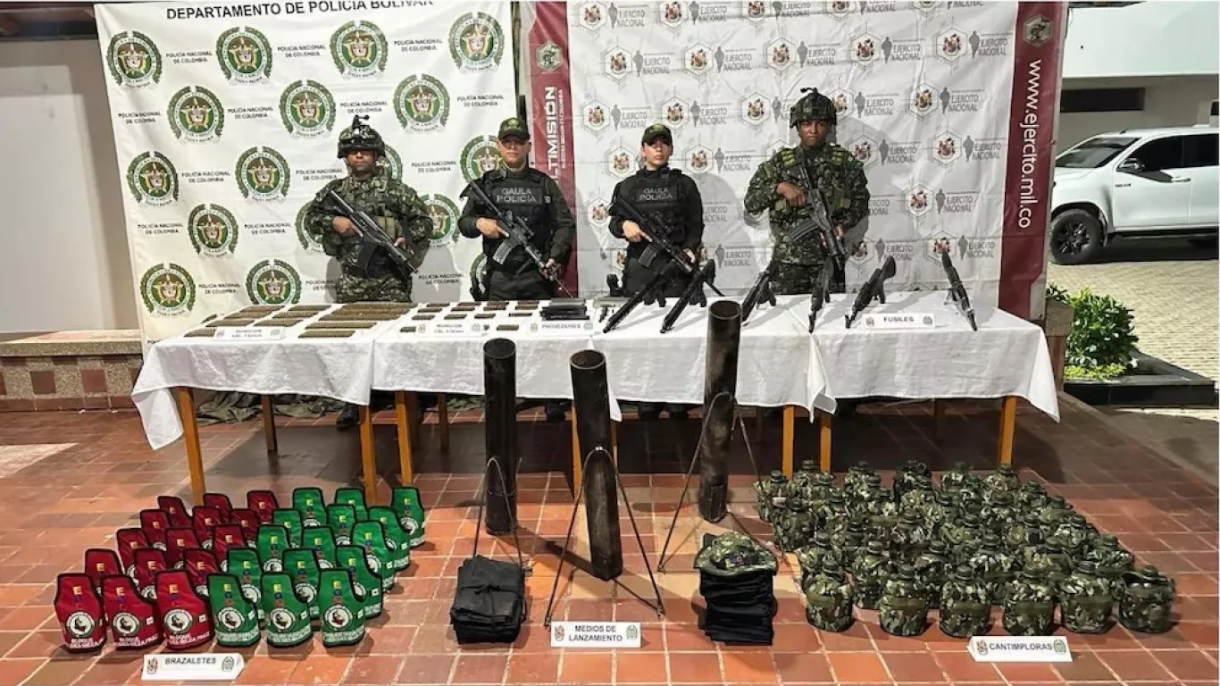 desmantelan depósito ilegal del Clan del Golfo 