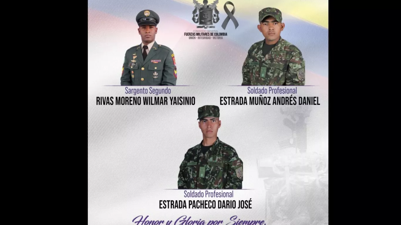 Soldados asesinados por disidencias Farc