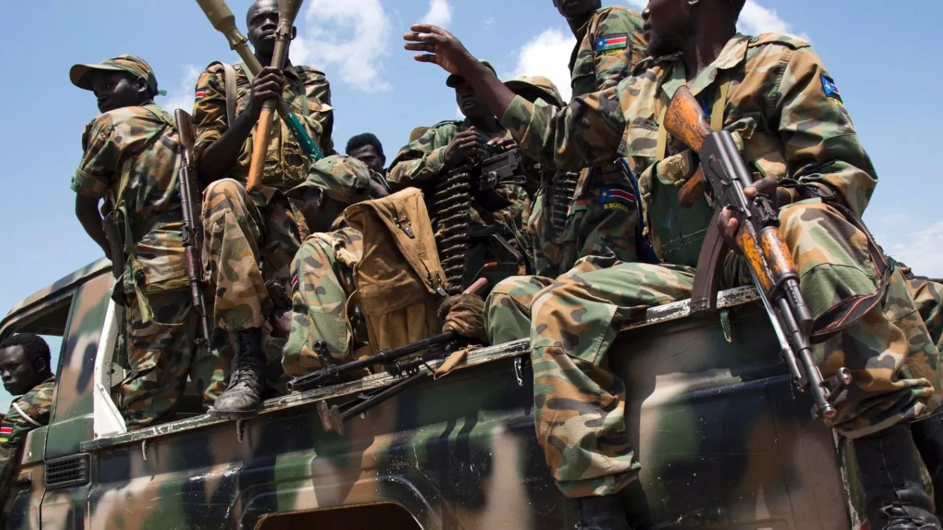 Soldados en Sudán