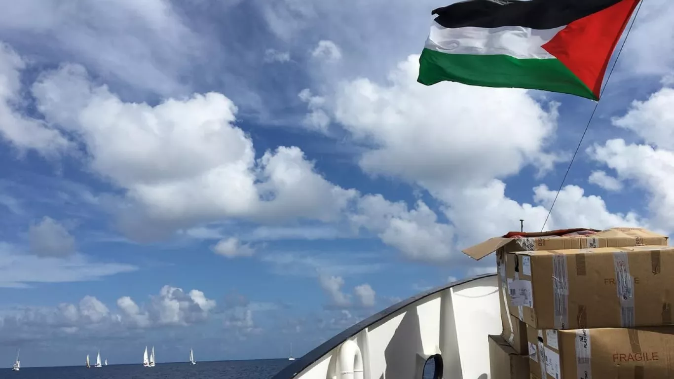 Barco de Greta Thunberg pro Palestina