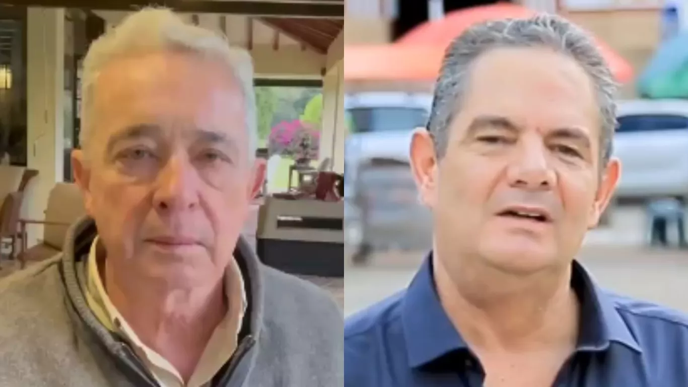 Álvaro Uribe Vélez y Germán Vargas Lleras