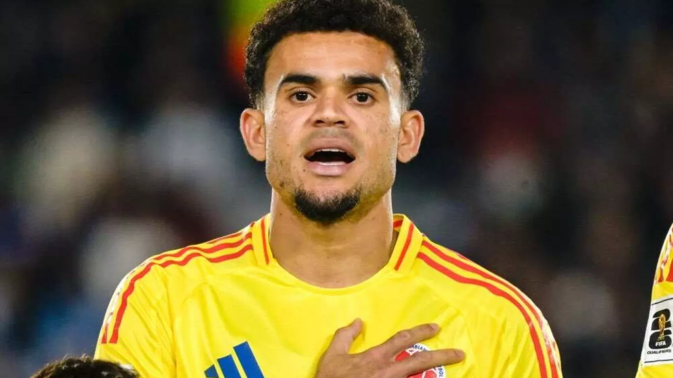 Luis Díaz con la selección Colombia