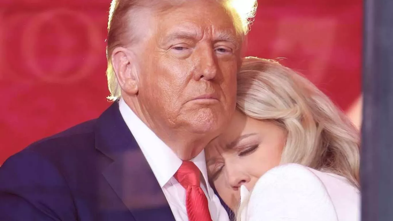 Erika Kirk y Donald Trump