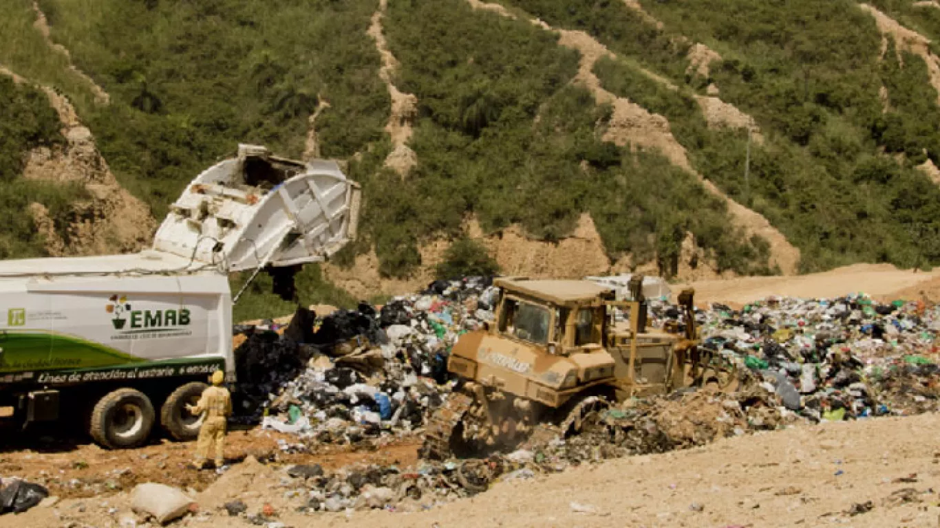 Relleno sanitario El Carrasco en Bucaramanga