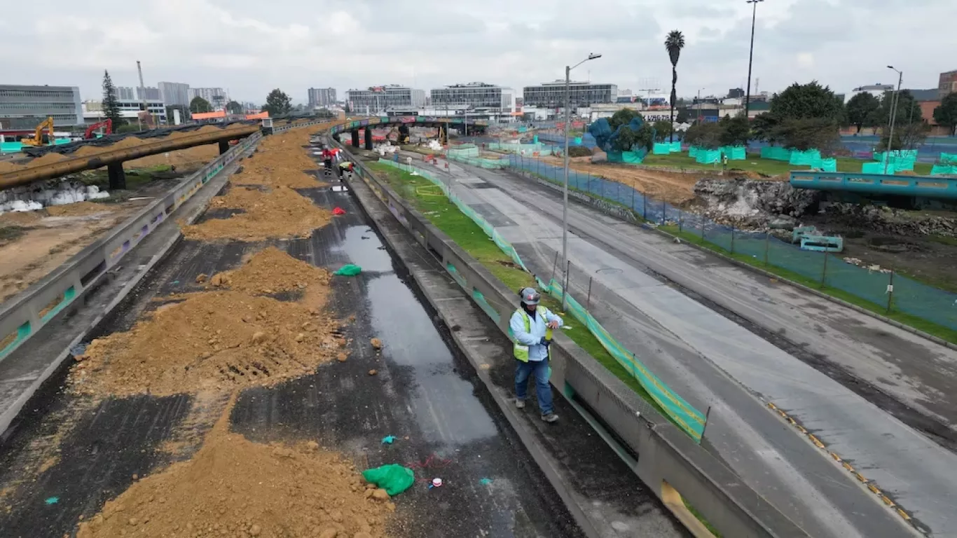 primera implosion vial en bogota