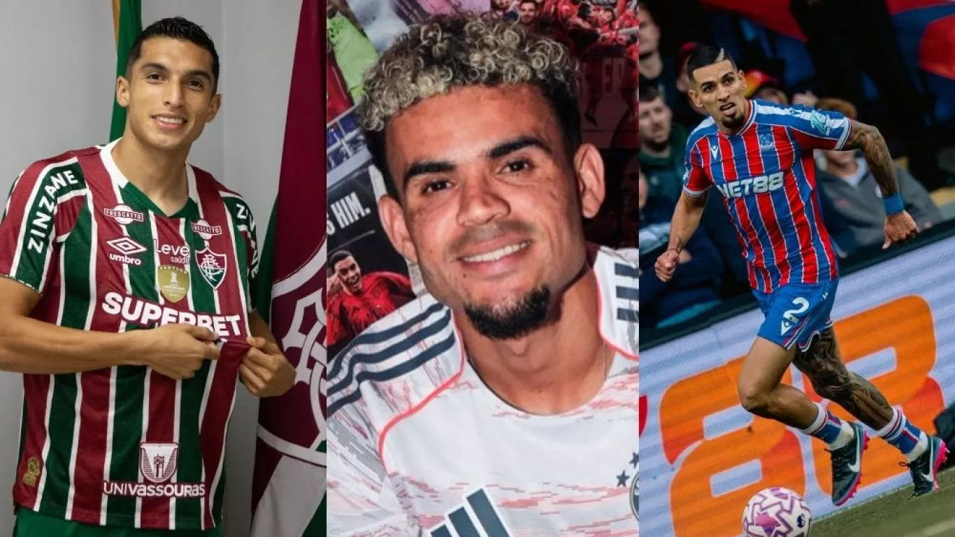 Kevin Serna, Luis Díaz y Daniel Muñoz