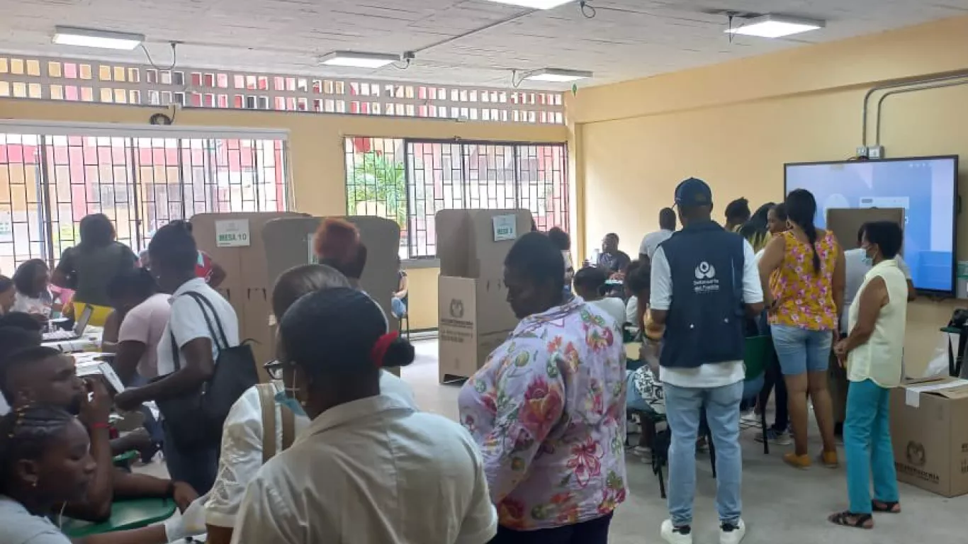 Puestos de votación en Colombia