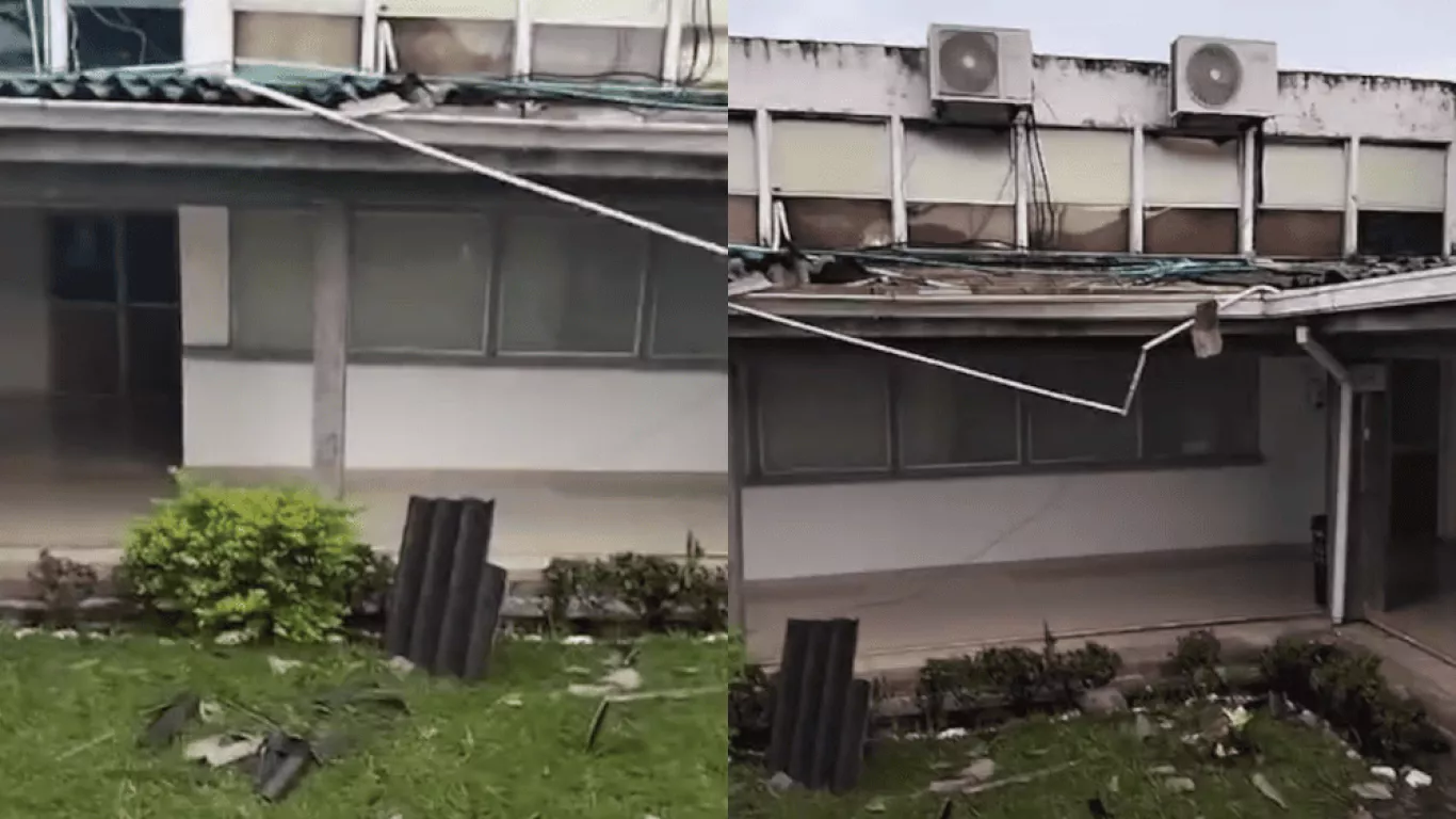 Estragos en hospital Niña María de Caloto, Cauca