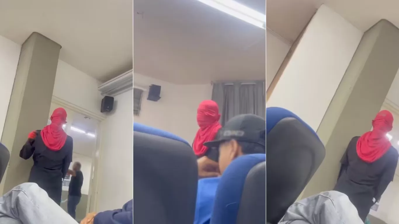 encapuchado  universidad del valle