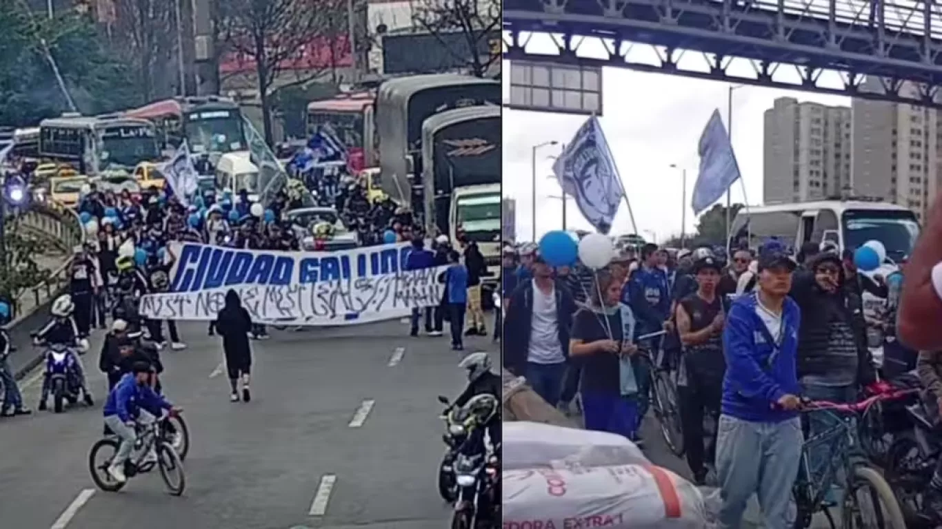 caravana hinchas de millonarios
