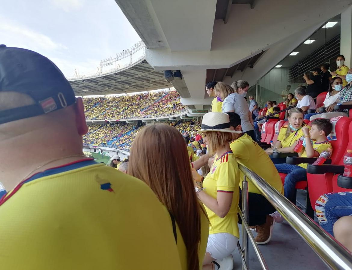Políticos e hinchas de la selección en Barranquilla Políticos e hinchas de la selección en Barranquilla